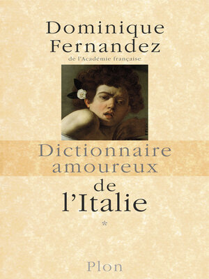 cover image of Dictionnaire amoureux de l'Italie
